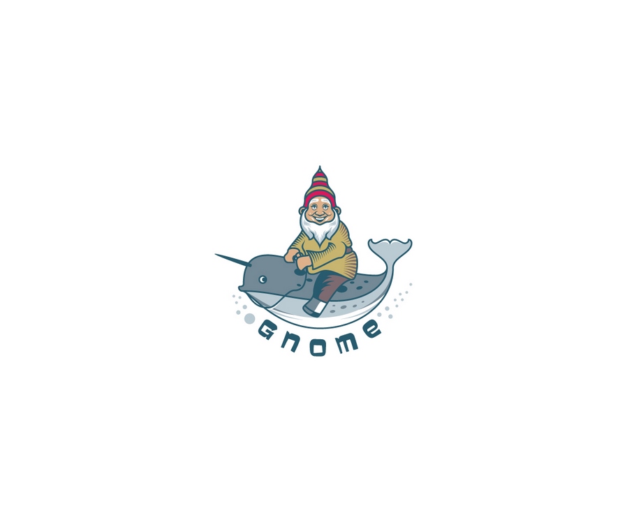 Gnome标志（骑独角鲸Gnome