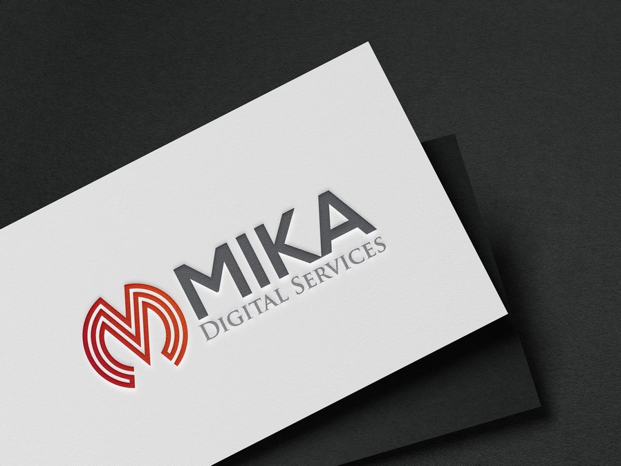 Mika數字徽標設計