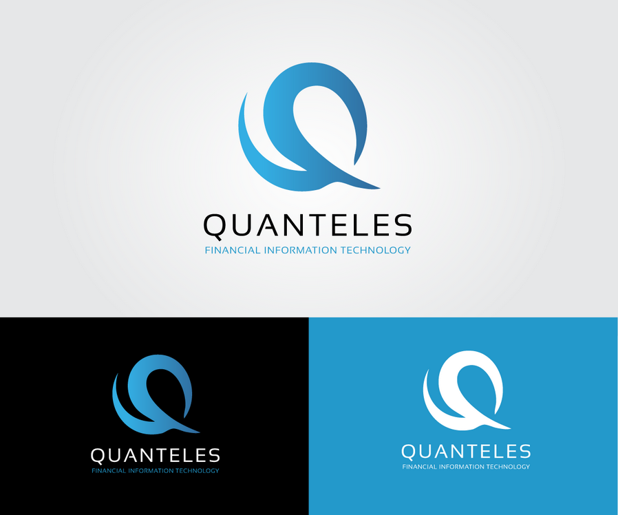 QUANTELES财务信息技术设计徽标