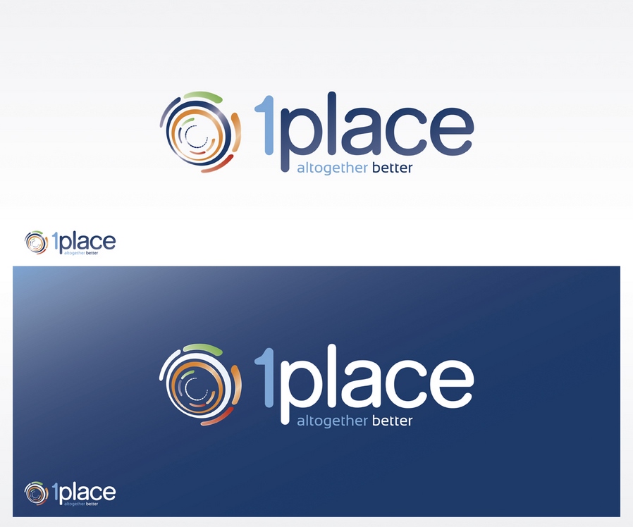 1place在线软件公司升级徽标设计