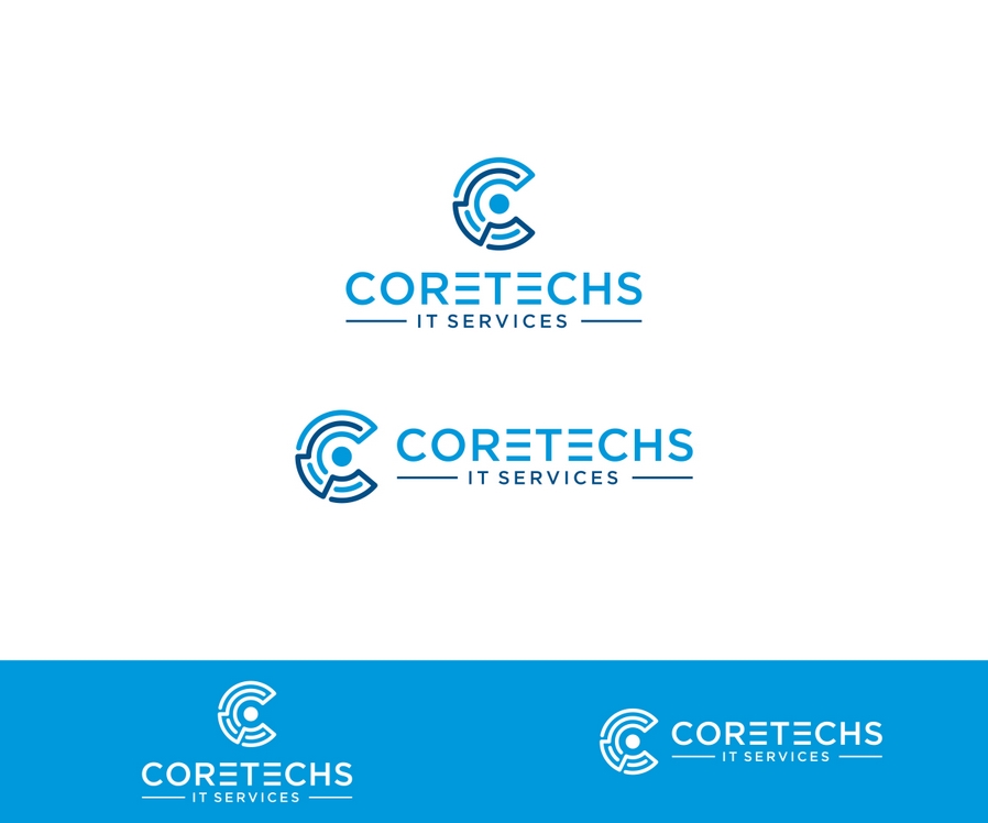 Coretechs IT服务徽标设计