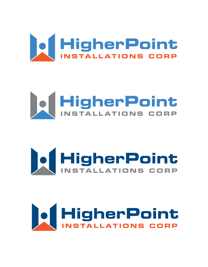 HigherPoint安装公司徽标设计