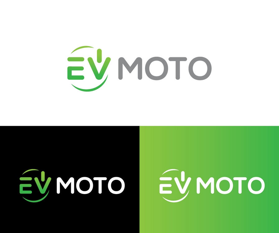 电动汽车Moto 徽标设计